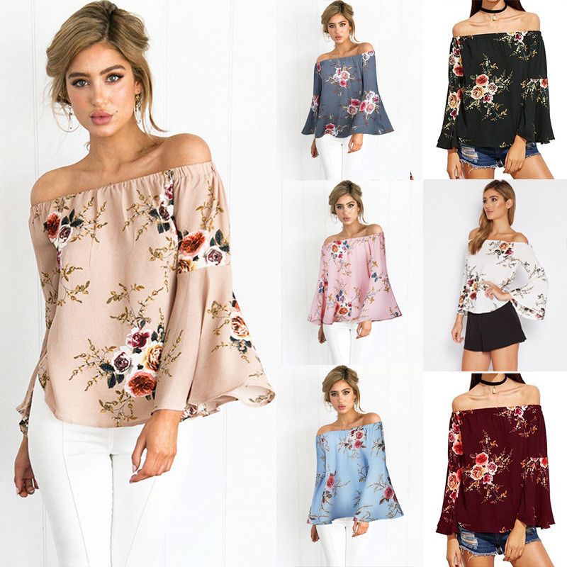Compre Mulheres Fora Do Ombro Bohemia Blusa 2018 Verão Praia Blusa Sexy Mulheres Boho Tops E Blusa Das Senhoras Camisa De Venda Quente De Hutu74521514, $59,1 | Pt.Dhgate.Com