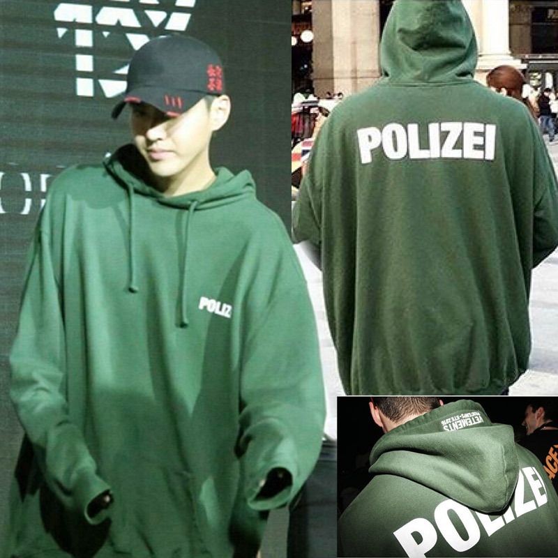 Großhandel Vetements POLIZEI Print Hoodie Männer Frauen Übergroße Pullover Hoodies Hip Hop Streetwear Männer Baumwolle Kapuzenpulli Oberbekleidung Großhandel Vetements POLIZEI Print Hoodie Männer Frauen Übergroße Pullover Hoodies Hip Hop Streetwear Männer Baumwolle Kapuzenpulli Oberbekleidung