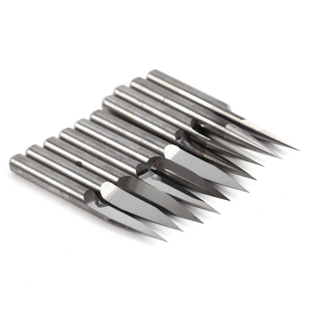 Compra 10 Unids / Set 3.175mm Fresas De Fresa De Fresa Para Madera CNC  Fresas De Fresa Para Carburo PCB Fresa De Grabado Fresa Para Madeira Barato  | Entrega Rápida Y Calidad | Es.Dhgate