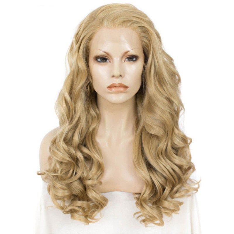 blonde wig curly