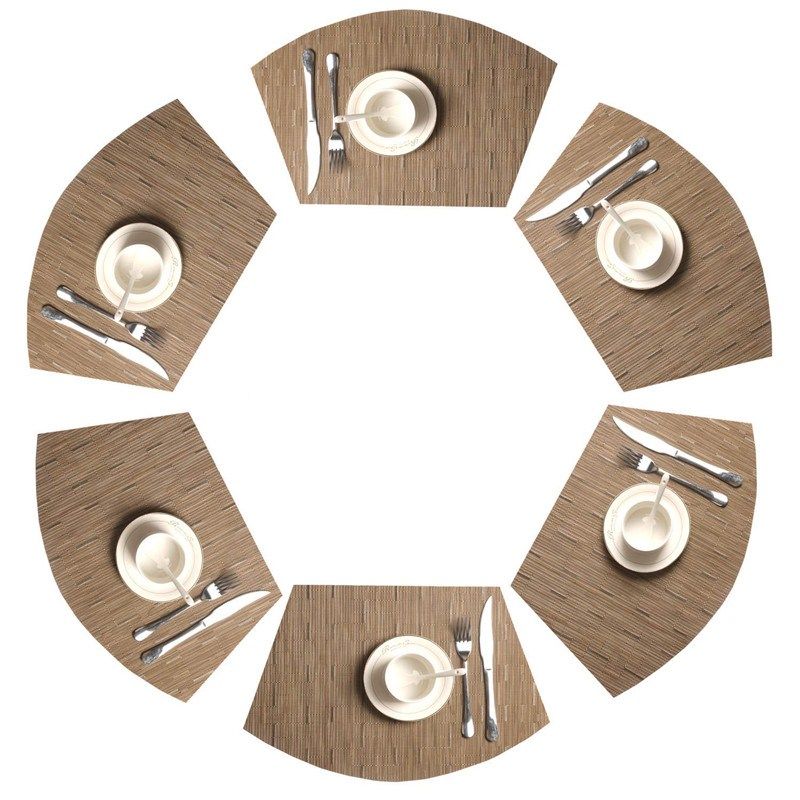 2021 Round Table Placemats Pvc Placemat, Round Table Placemats