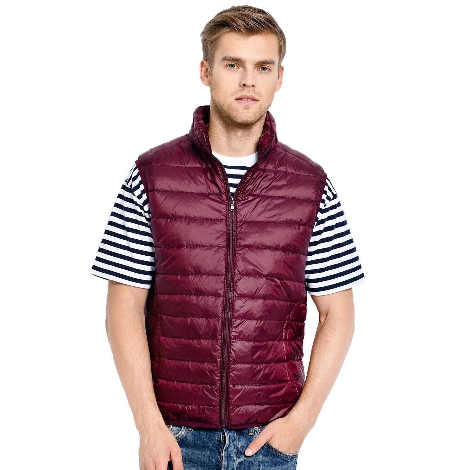 Men Sleeveless Jacket Male Slim Vest Mens Windproof Warm Waistcoat