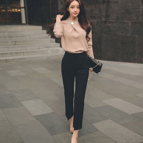 camisas para pantalon negro mujer