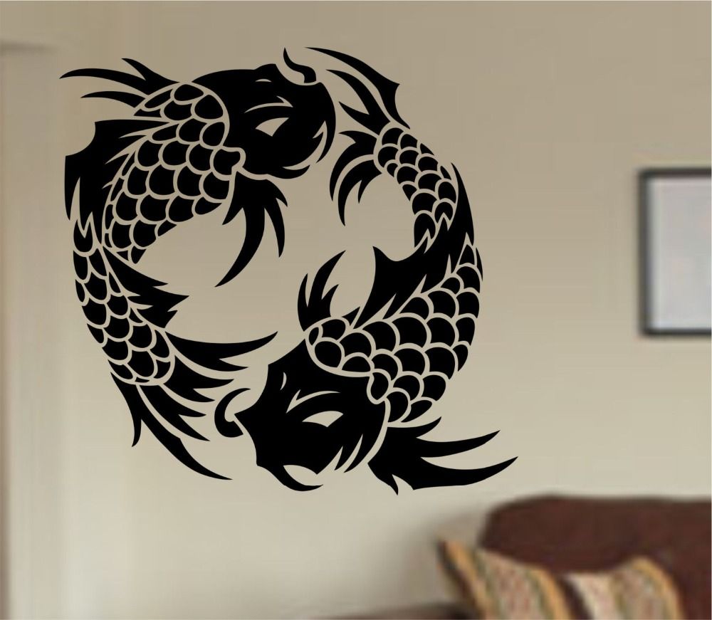 Grosshandel Abnehmbare Tapete Japan Koi Fisch Muster Niedliche Tier Wand Aufkleber Fur Kind Raum Schlafzimmer Haus Dekoration Von Onlybrand 13 75 Auf De Dhgate Com Dhgate