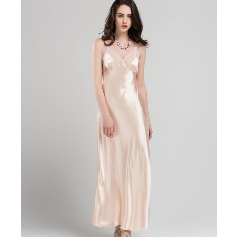 ladies long silk nightdresses