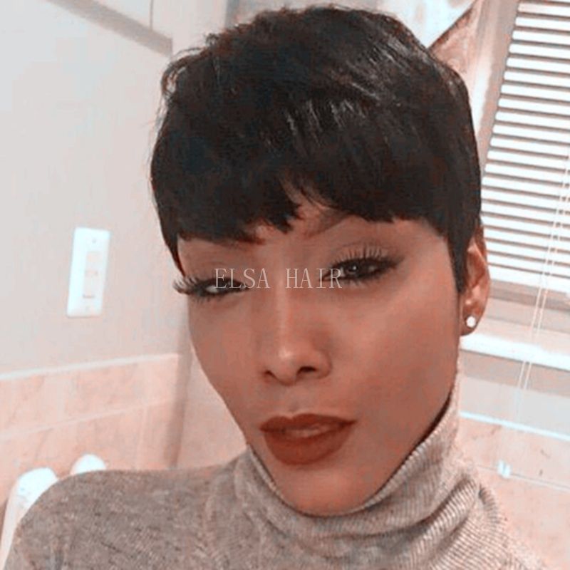 best short human hair wigs