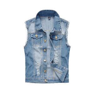 colete jeans feminino rasgado