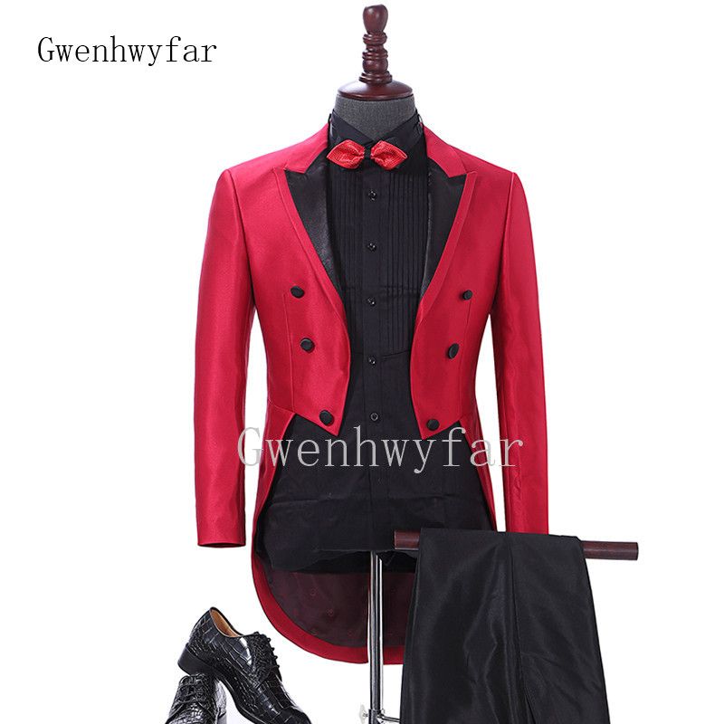 red black and white prom suits