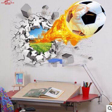 3d Wall Stickers Hot Sale Soccer Ball Football Wall Decal Stickers For Kids Sport Boy Rooms Bedroom Art Decor Free Pc Wallpaper Free Pc Wallpapers