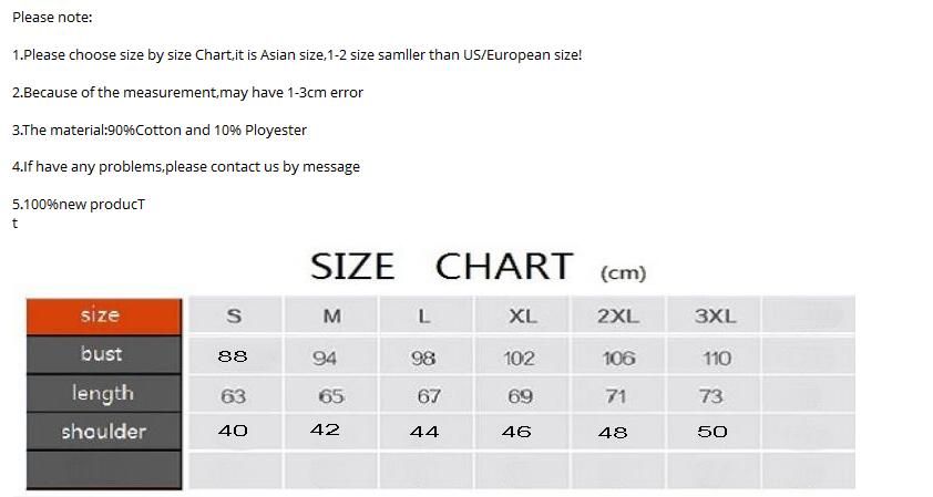 Thailand Size Chart