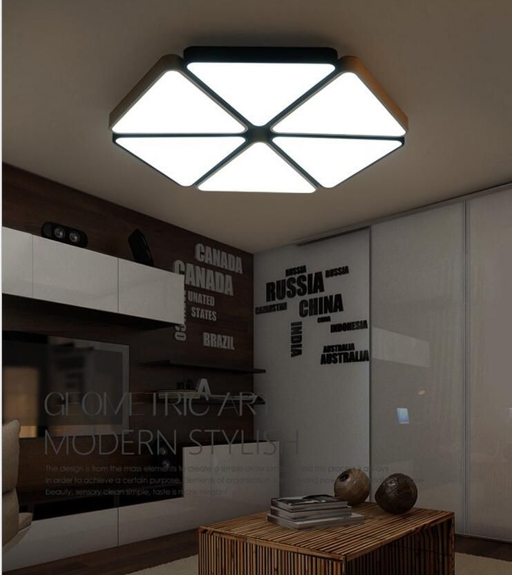 2019 Master Bedroom Lamp Room Lamp Warm Romantic Simple Modern Shaped Led Living Room Black And White Combination Ceiling From Fried 387 85