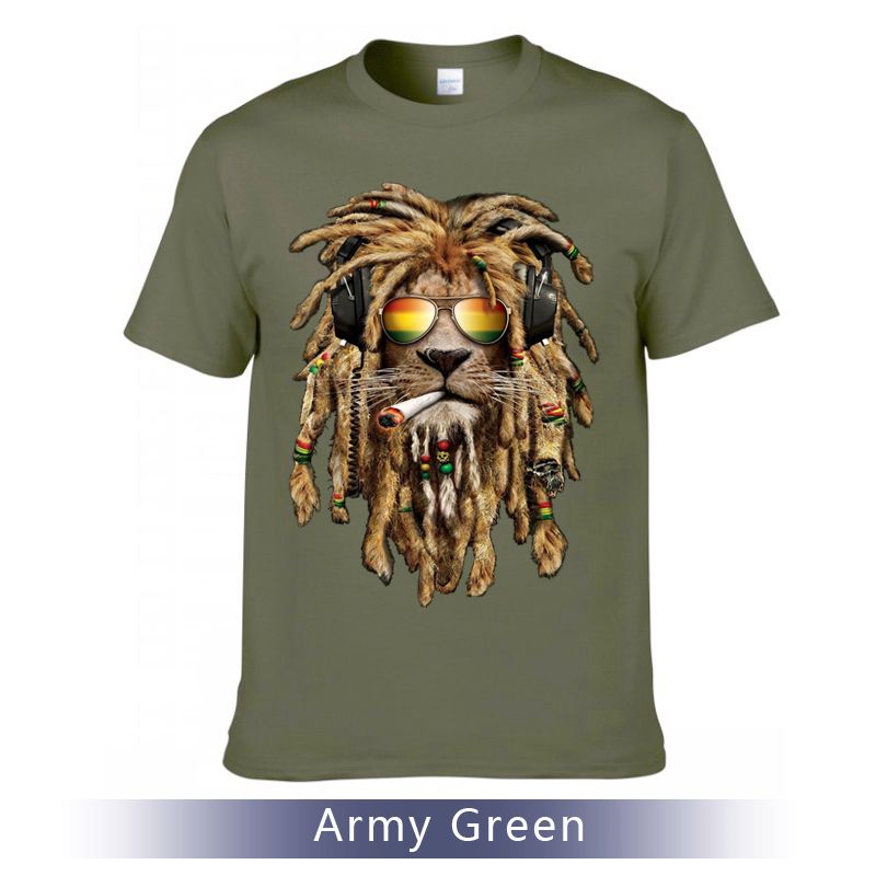 rasta lion shirt
