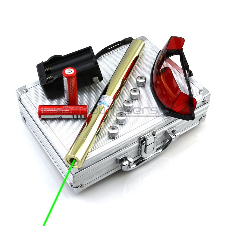 GX6-A 520nm Adjustable Focus Green Laser Pointer Visible Laser Torch Beam 
