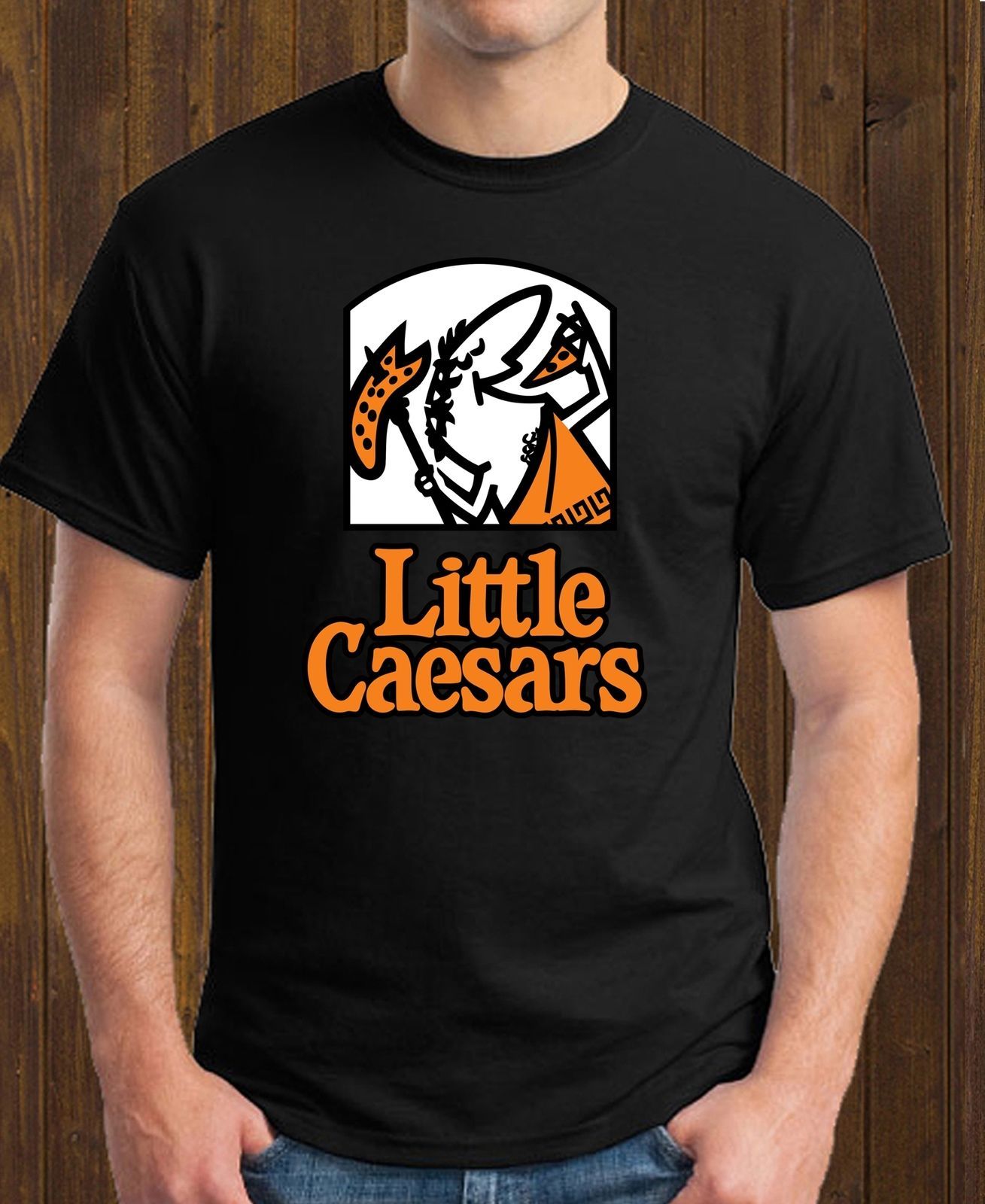 Great Little Caesars Pizza Burger Black T Shirt White Tee Size S To 3xl Cartoon T Shirt Men Unisex New Fashion Tshirt Free From Zaeystore 24 2 Dhgate Com