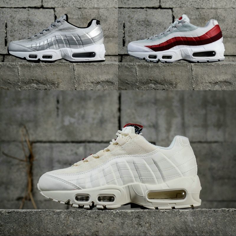 Nike Air Max Barato New Arrivals 95 Zapatillas De Running Para Hombres Pure  White Black Red Silver TT Pack Multi Stripe 95s Sport Discount Sneakers Por  Journeys, 39,84 € | Es.Dhgate.Com