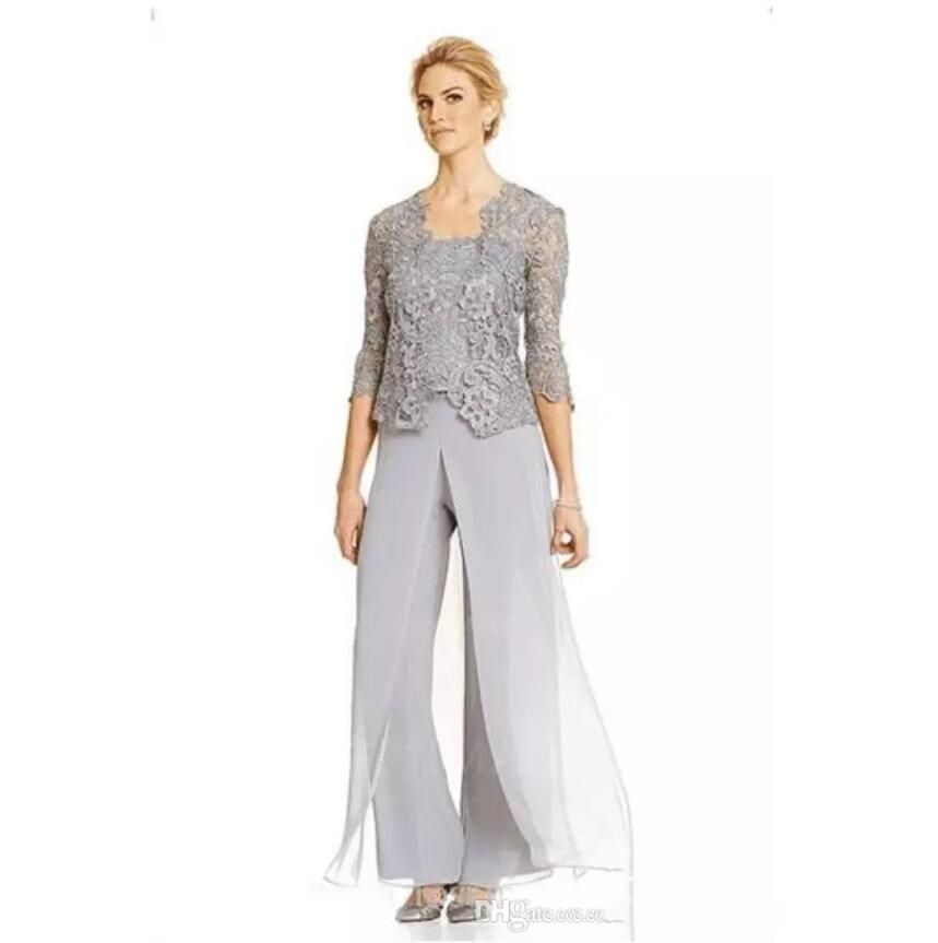 Acquistare 2020 Abito La Madre Della Sposa Pantaloni Adatti Pantaloni Con  Spalline Personalizzate In Argento Pantaloni Lunghi Giacca In Pizzo  Trasparente Con Maniche 3 Pezzi Economico | Consegna Veloce E Qualità |  DHgate Italy