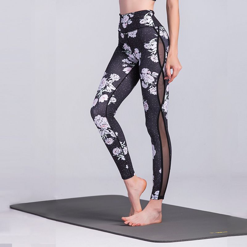 flower yoga leggings