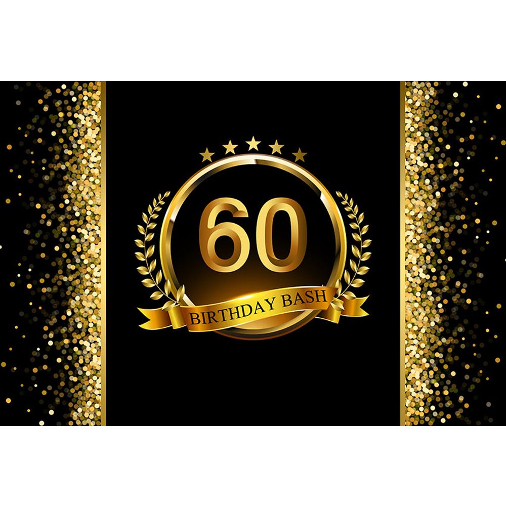 تخصيص 60th عيد باش خلفية سوداء مطبوعة الذهب الشريط نجوم خوخه منقطة حزب موضوع صور بوث خلفية الفينيل 2021 من Backdropsfactory 68 54ر س موبايل Dhgate