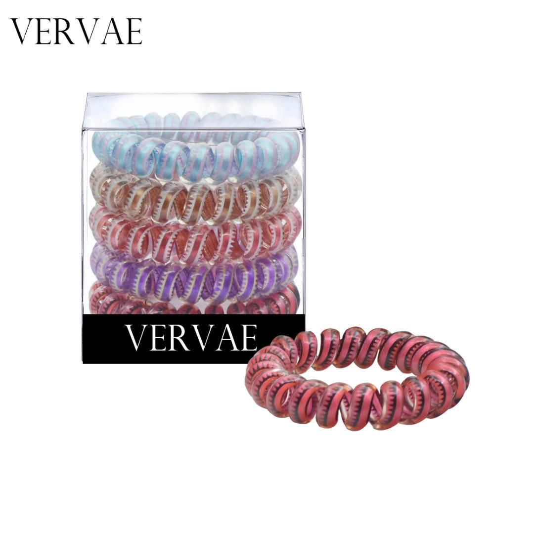 2018 Vervae Plastic Spiral Hair Tie For Women Long Hair No Creas
