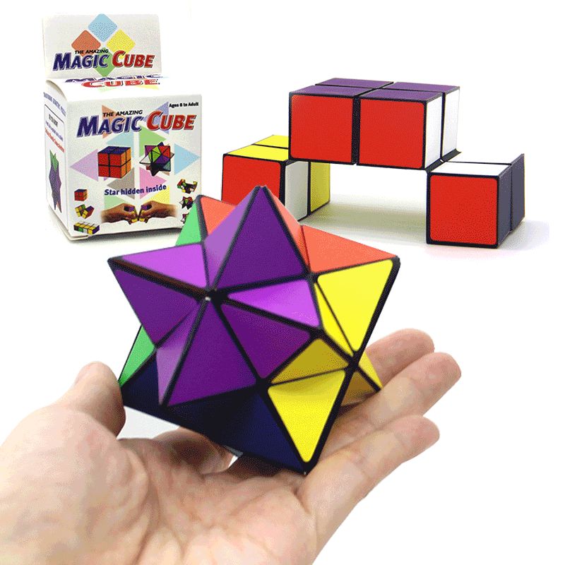 Estrella de Euclides Cubo De Cubo Conjunto de cubo mágico transformando Cubos Cubos de Puzzle Mágico 