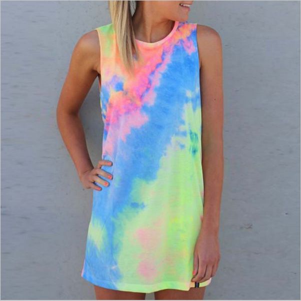 tie dye sundress plus size