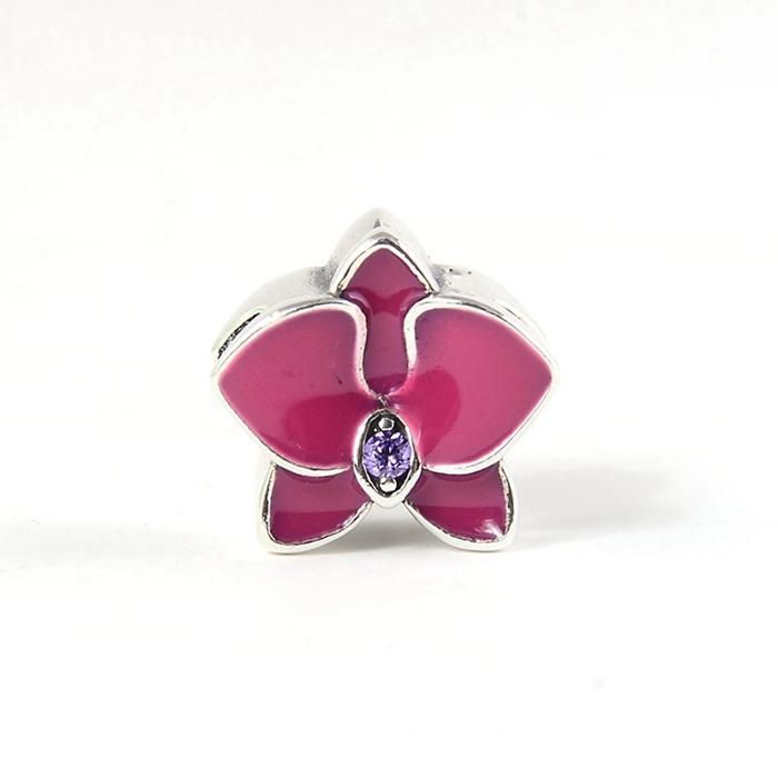 charm pandora orchidea charm pandora orchidea