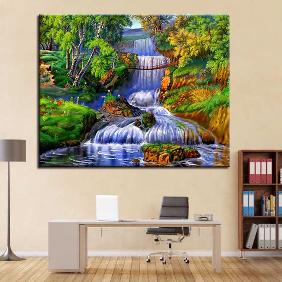 Compre Marco Pintura Al Oleo Por Numeros Kits De Bricolaje Para