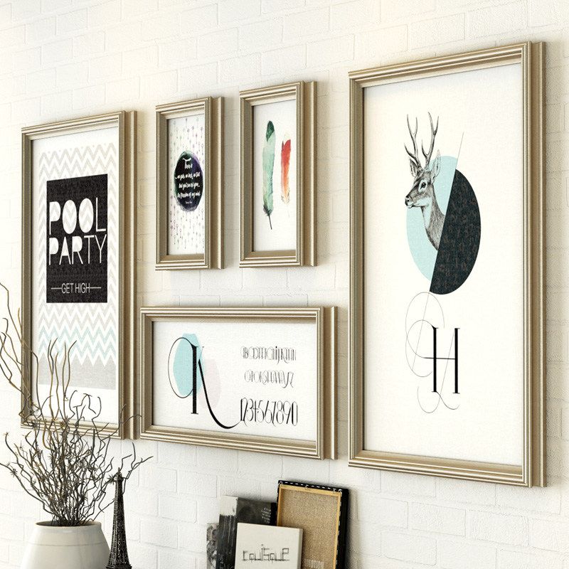 2020 Plus Size Living Room Decor Sofa Backdrop Walls Photo Frames