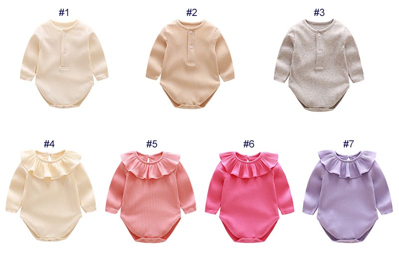 ruffle newborn romper