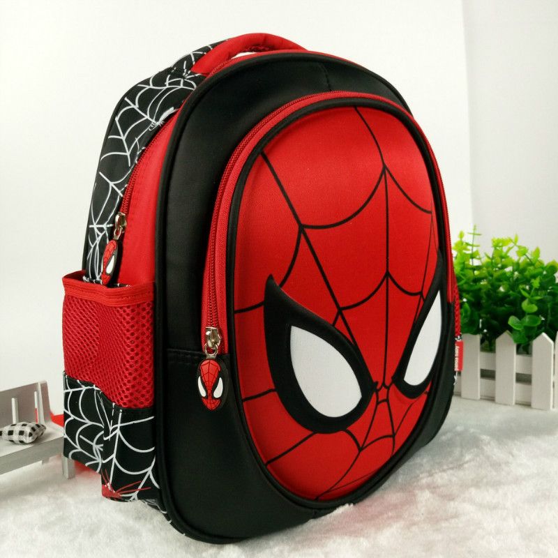 backpack kid spiderman