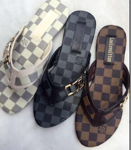 womens louis vuitton flip flops