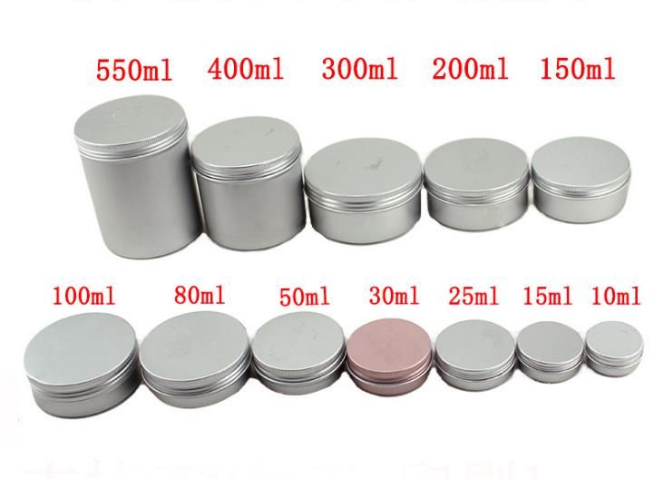 Different Size Empty Containers Container Aluminium Jar Tea Cans