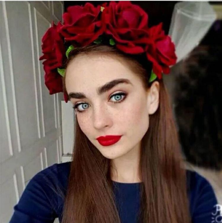 rose flower headband