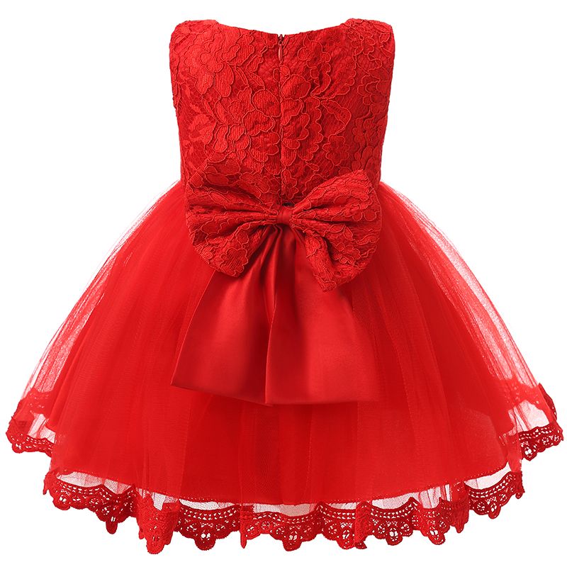 red frock baby girl