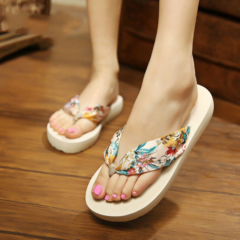 girl with flip flops