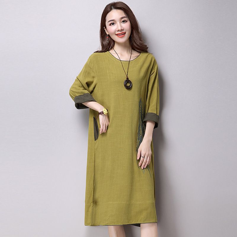 Acquistare Abito Etnico Donna Abiti Invernali In Lino Abiti Larghi Abiti Da  Festa Taglie Forti Abbigliamento Donna Abito Da Spiaggia Abito Manica Lunga  Economico | Consegna Veloce E Qualità | DHgate Italy