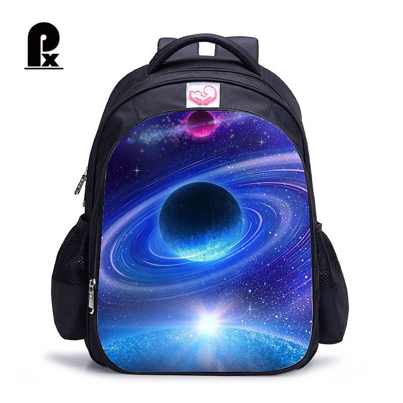 Children Schoolbag Galaxy Space Pattern Backpack For Boys And