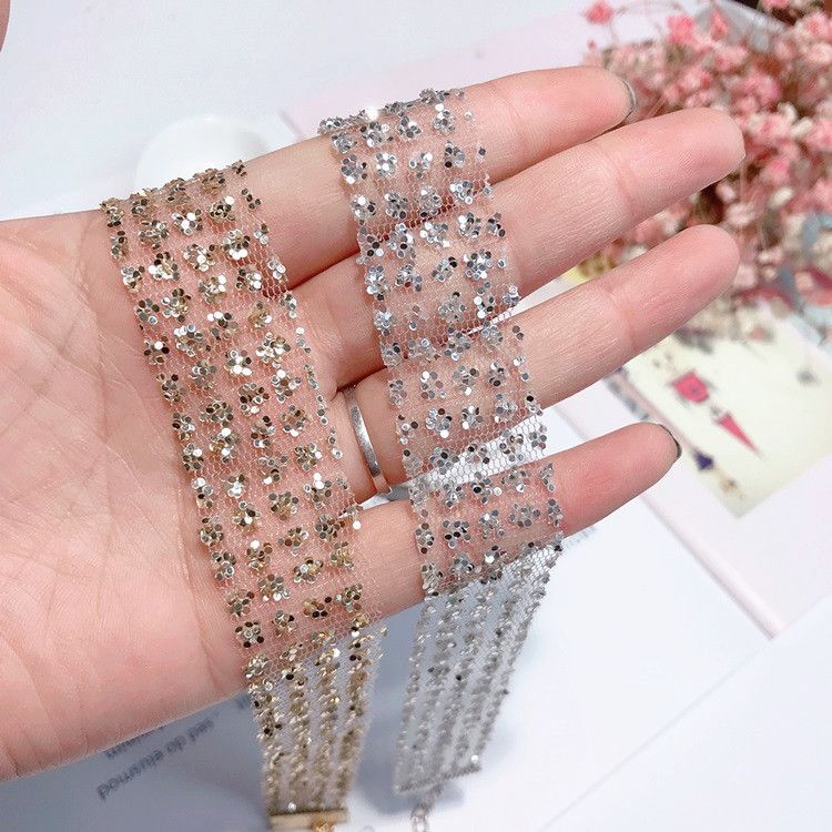 Fashion Girl Korean Choker Choker Necklace For Lehenga Sexy Gauze With  Paillette Choker Necklace For Lehenga Creative Neck Strap Collarbone Chain  Clavicle Chain Free Ship From Timelesszeng2, $0.9