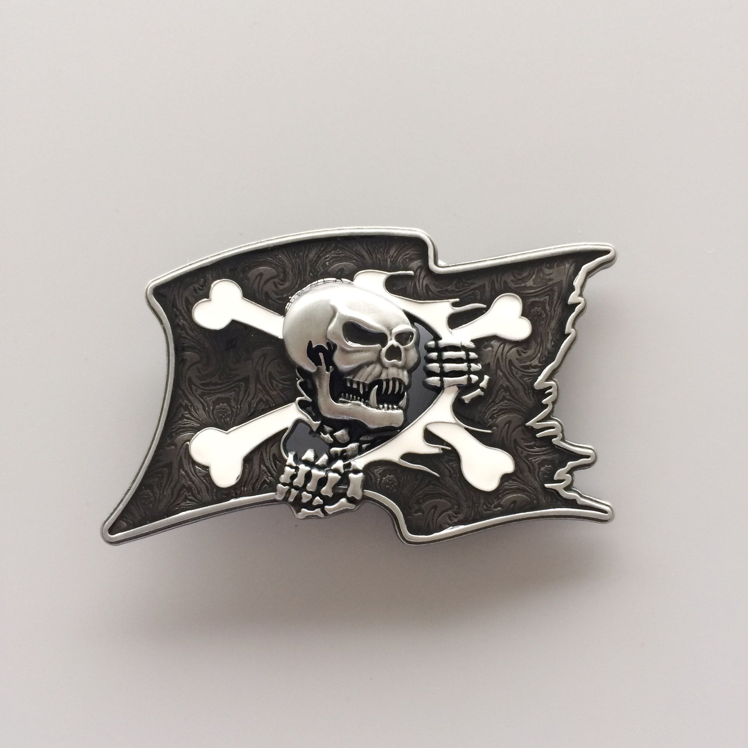 Pirate Skull Flag Metal Fashion Belt Buckle