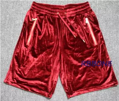 wine red shorts