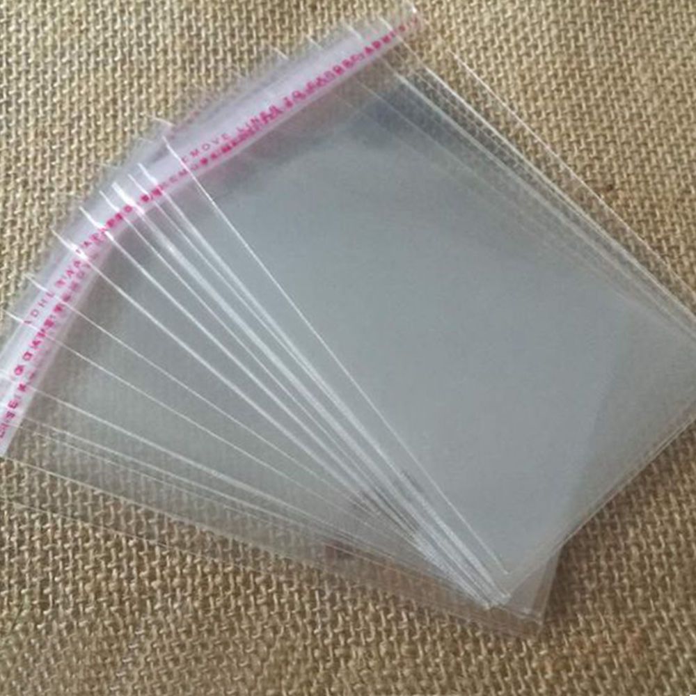 100 Self Adhesive Poly Bags Clear Permanent Jewelry OPP Packaging 8cmx12cm  3.1X4.7 Display Pouches From Best4goods, $1.35