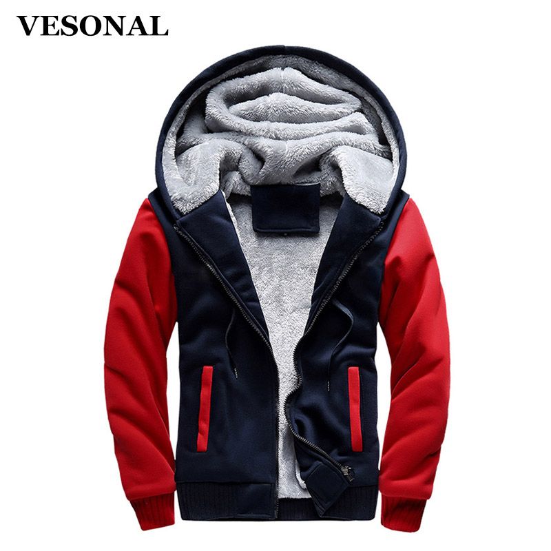 thick red moletom com capuz