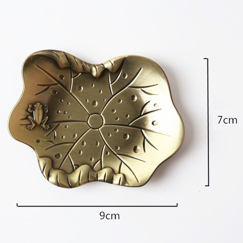 Lotus Leaf ~ Alliage Tasse Coaster Tasse à café mat pour kung fu de thé Accessoires