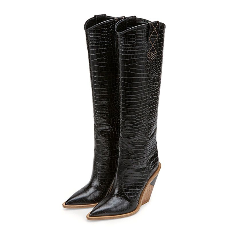 womens knee high western boots