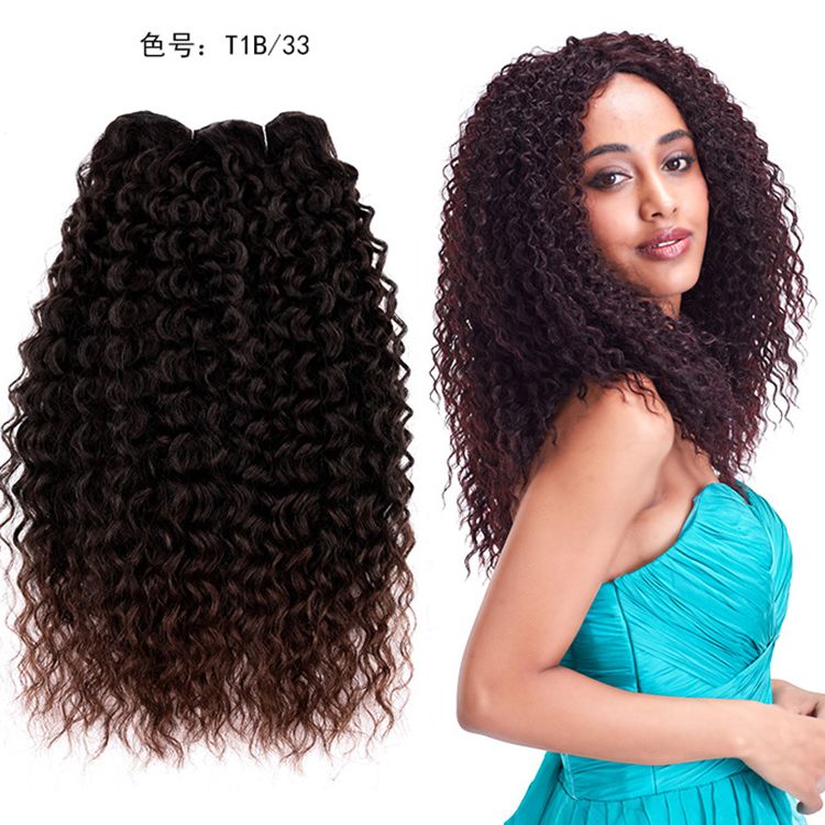 Synthetic Hair Weft Curl Braiding Twist Hair Extension Weaving