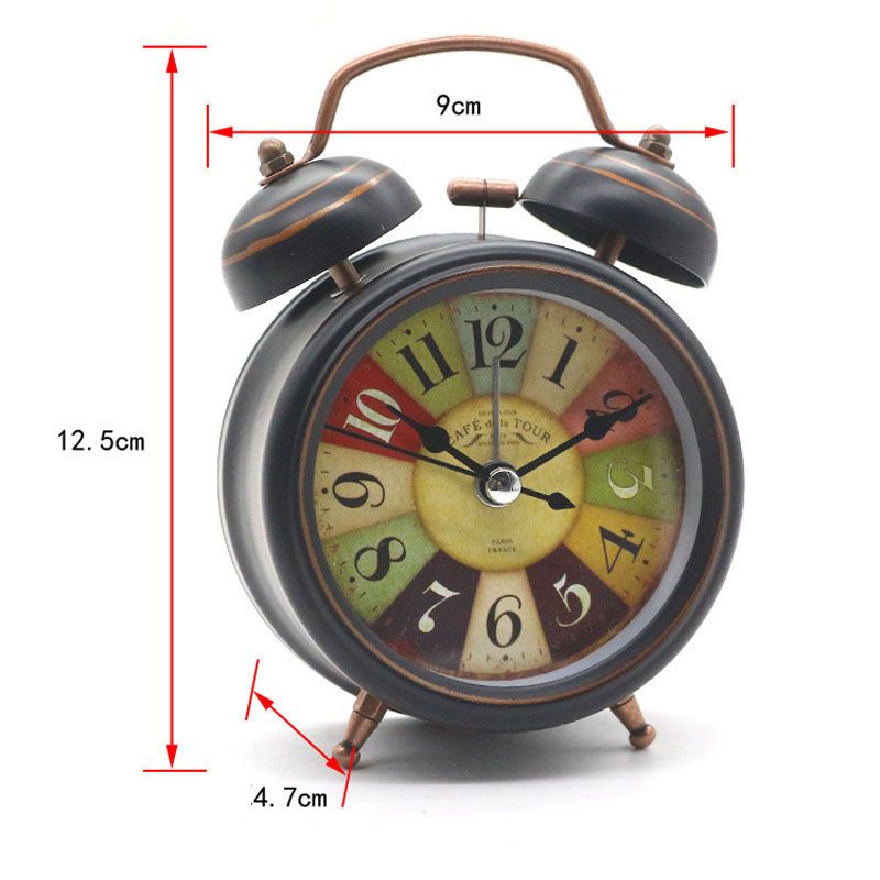 2020 Vintage Alarm Clock Desktop With Backlight Double Bell 2020 Vintage Alarm Clock Desktop