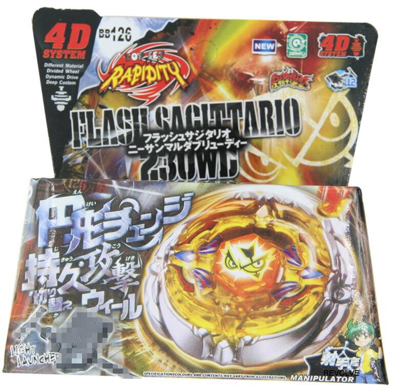 beyblades bb126 metal fusion flash sagittario starter set