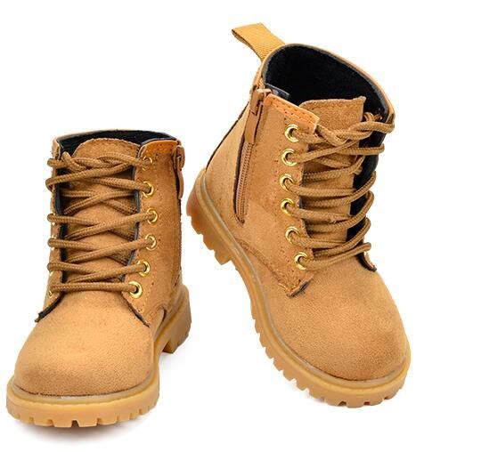 Niños Botas niños Botas de invierno para niños Zapatos Martin tobillo impermeable niños Mujer