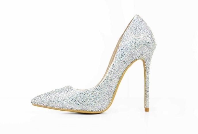 silver studded heels