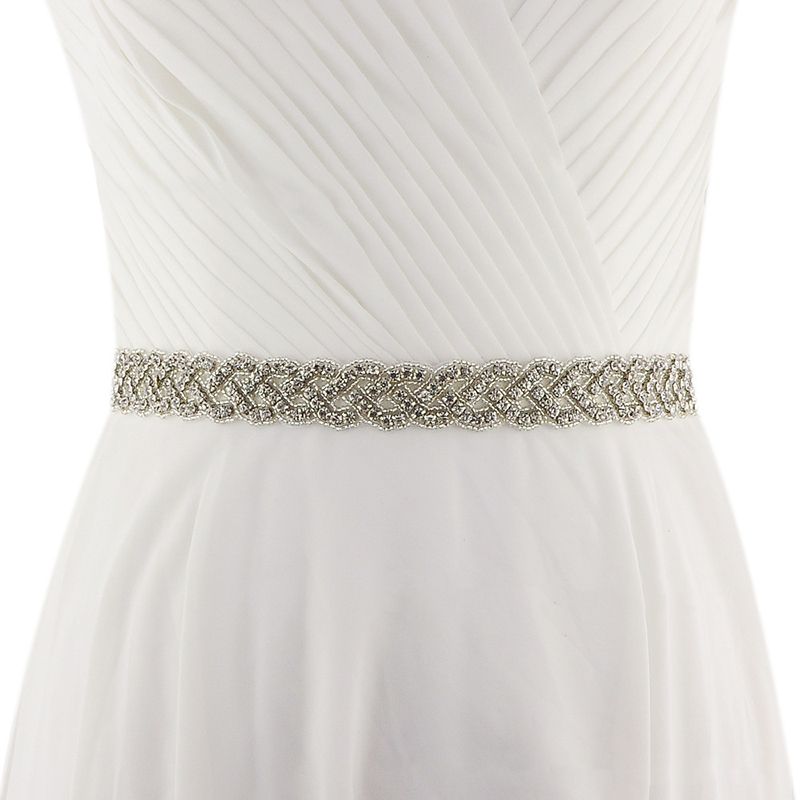 wedding dress sparkly belt